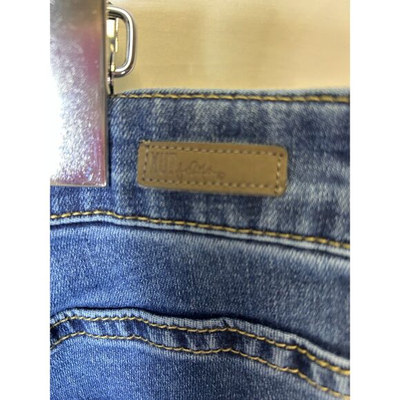 Kut From The Kloth Blue Medium Wash High-Rise Crop Skinny Boyfriend Jeans Sz 18W - Picture 7 of 14